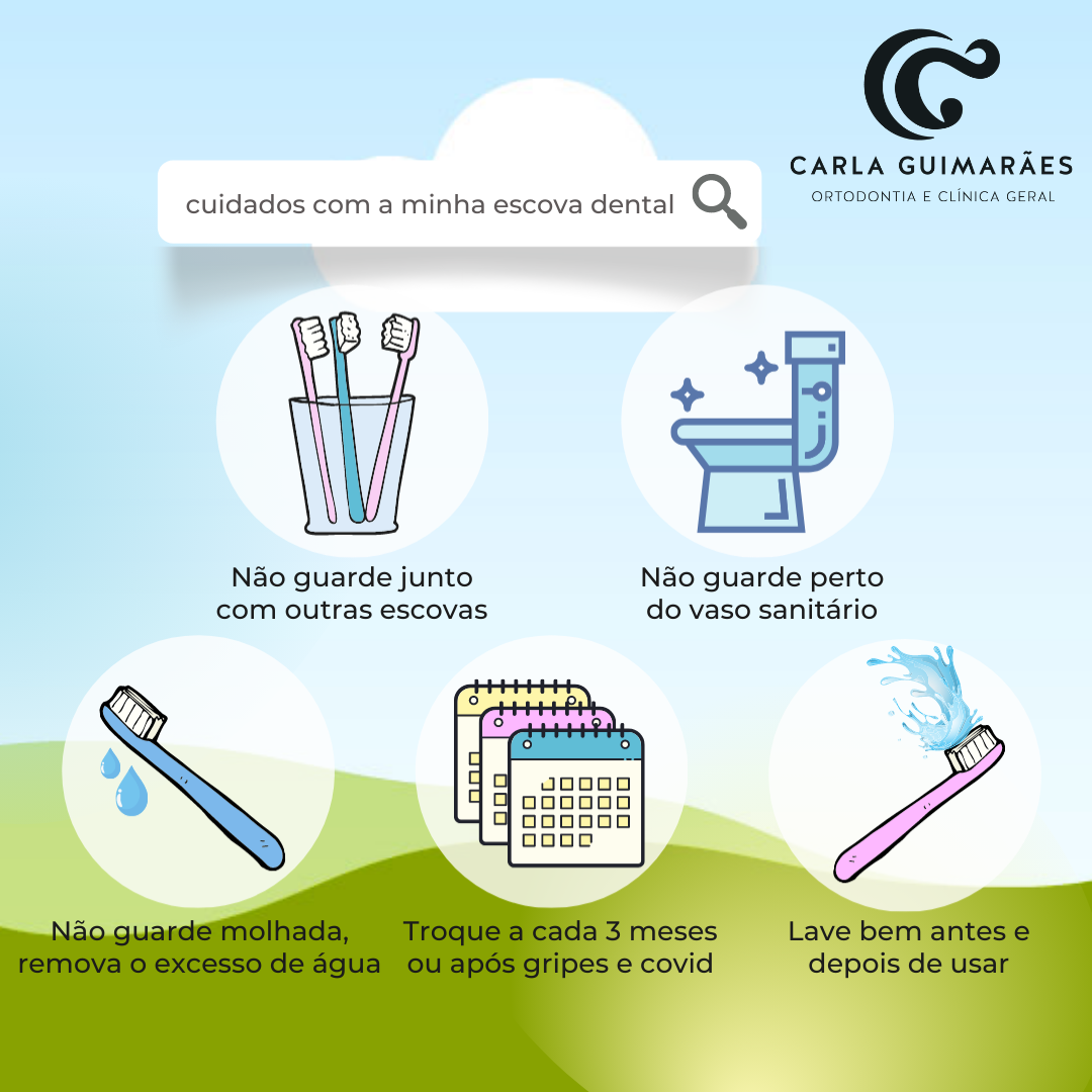 Cuidados com a Escova Dental